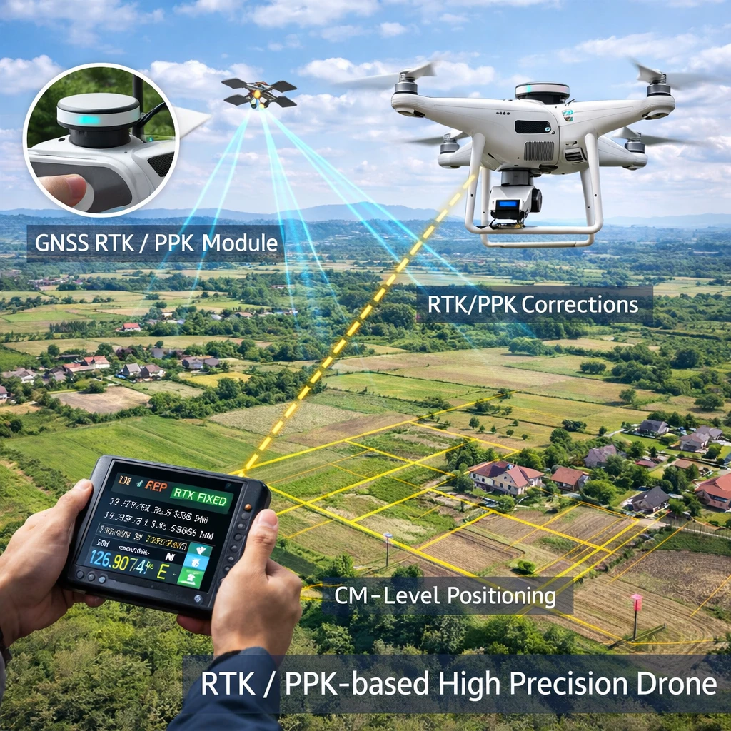RTK/PPK 기반 정밀측위 드론